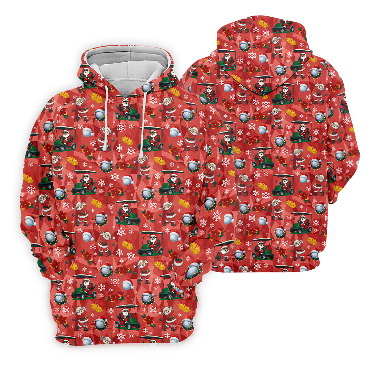 Santa Christmas Red Golf Shirt, Ladies Golf Tops, Cute Golf Outfit, Christmas Golf Shirt, Ladies Golf Polos