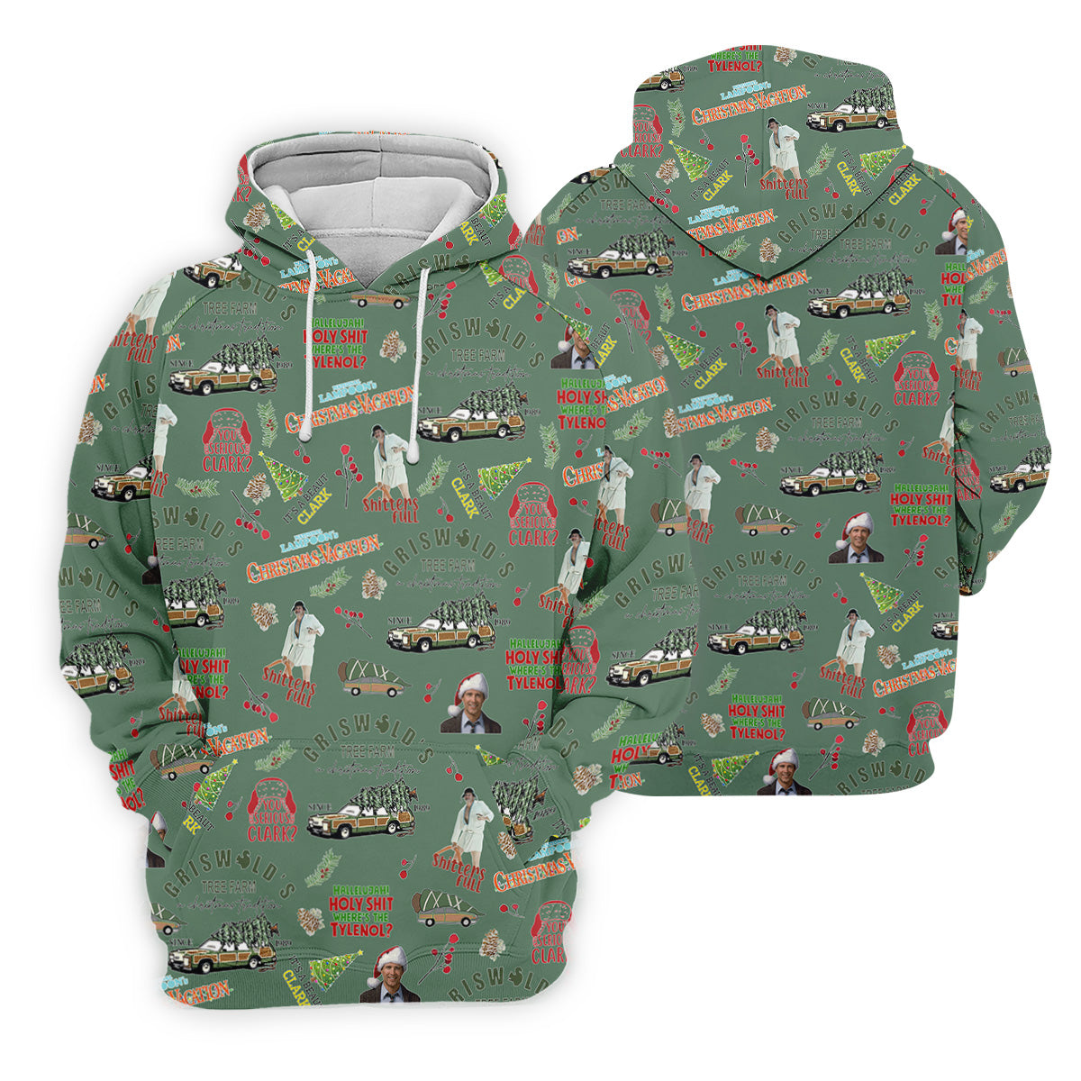 Tree Farm Moss Green Christmas Golf Shirt, Fun Women's Golf Shirts, Ladies Golf Polos