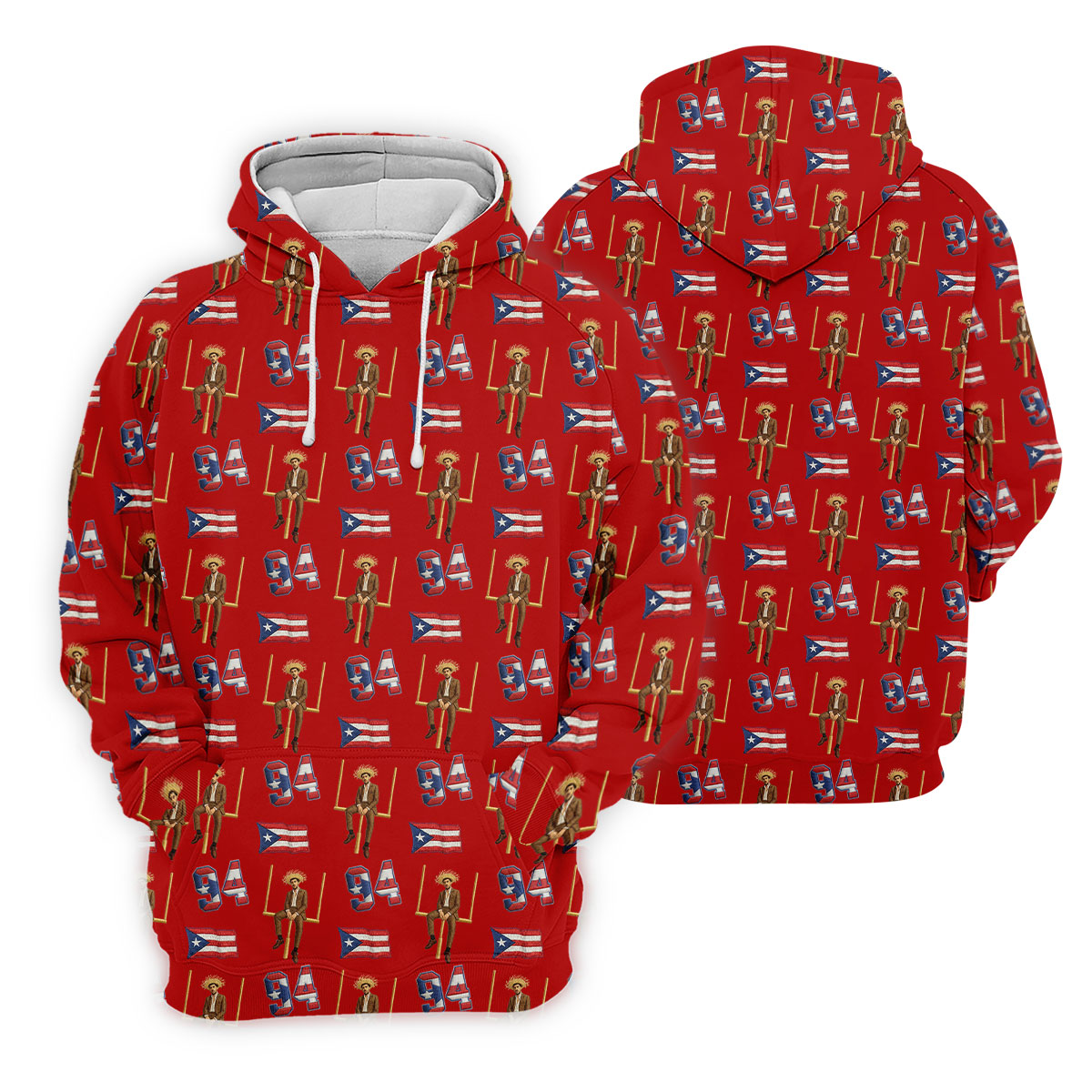Bad Bunny Benito Bowl Football Theme Red Men Polo, American Football League Gift Ideas For Football Fans