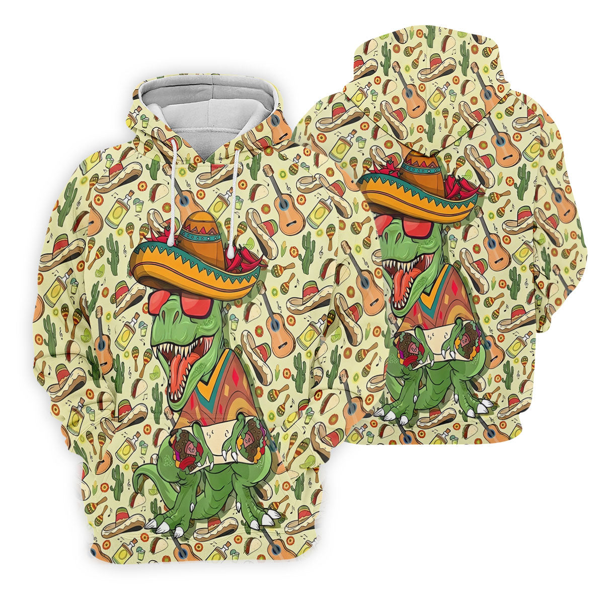 Mexican T-Rex Cinco De Mayo Celebration Funny Golf Shirt, Vibrant Color Golf Shirt For Women