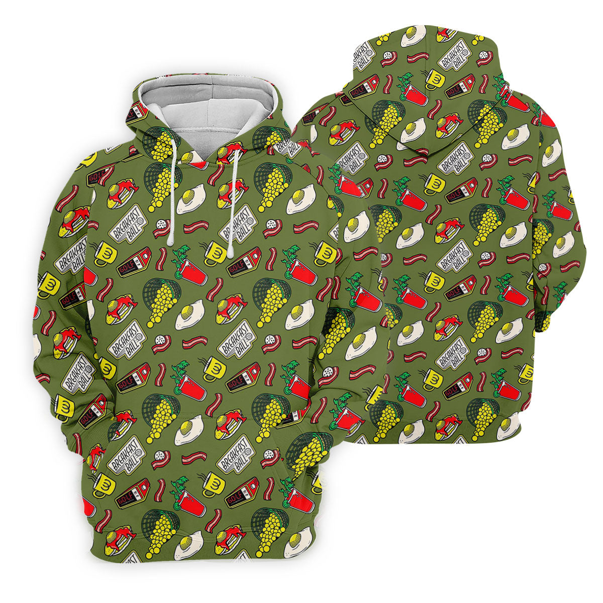 Breakfast Balls Golf Shirt For Women, Ladies Golf Shirts, Fun Women's Golf Shirts
