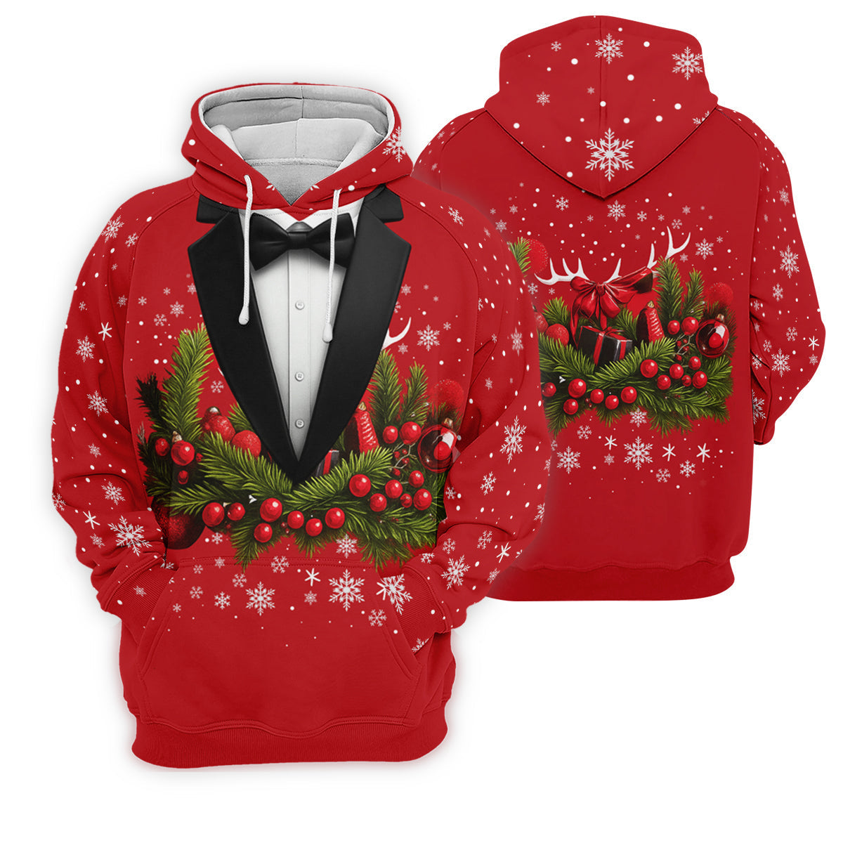 Christmas Mistletoe Vintage Prints Men's Golf Polo Shirtistmas Golf Shirt, Golf Gift For Men