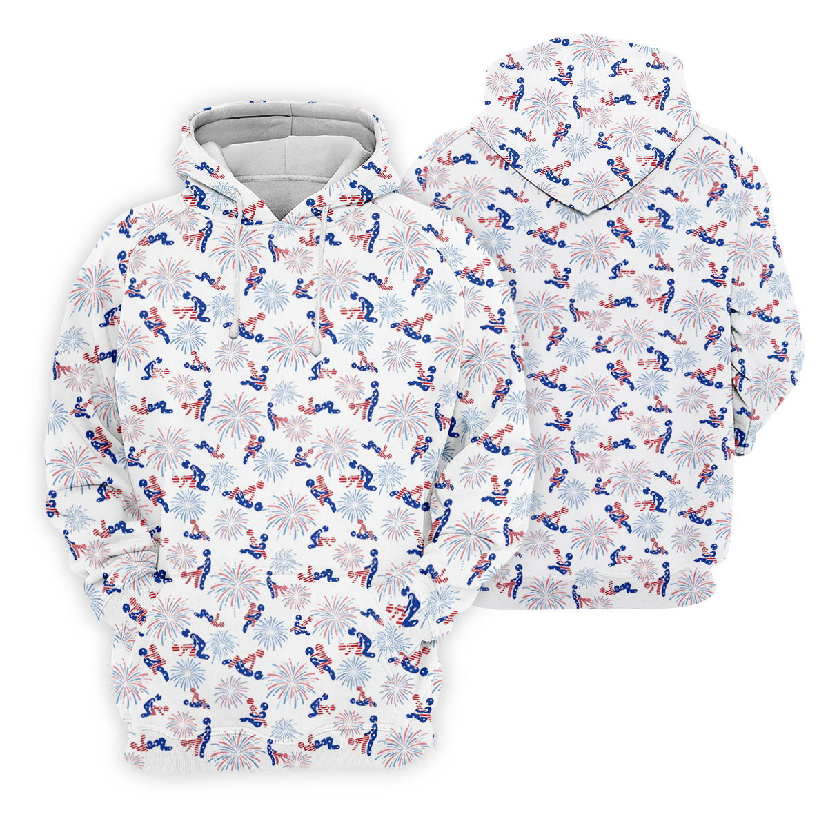 US Flag Pattern Naughty Couple Stick Figures Funny Golf Shirt, 250 Years Golf Shirt For Women