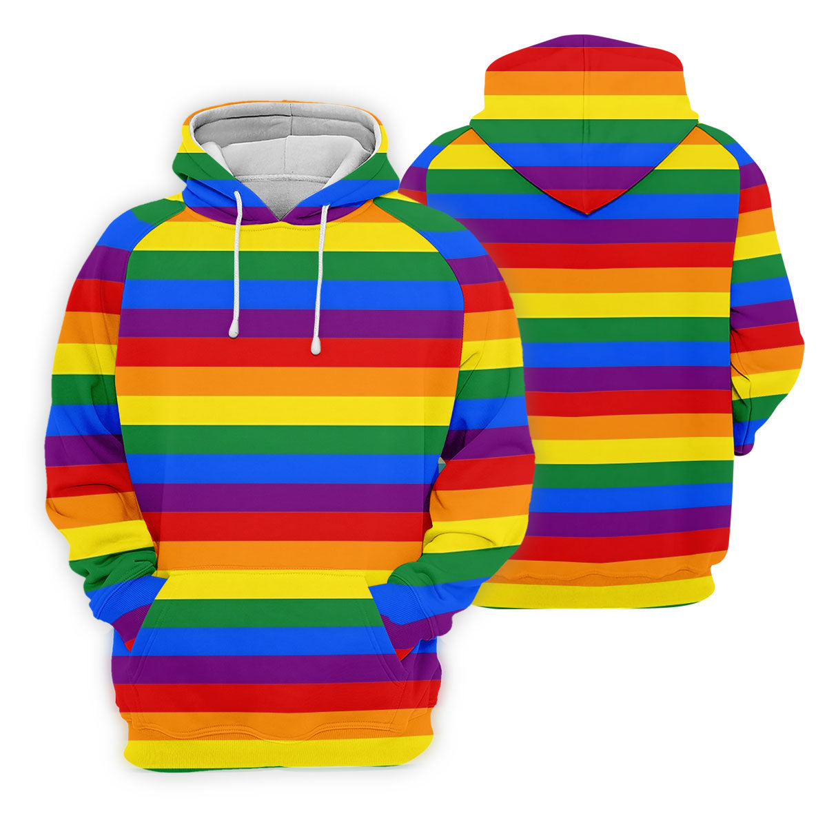 LGBT Rainbow Flag Golf Tops For Men, Gay Pride Month Celebrate Golf Shirts For Men