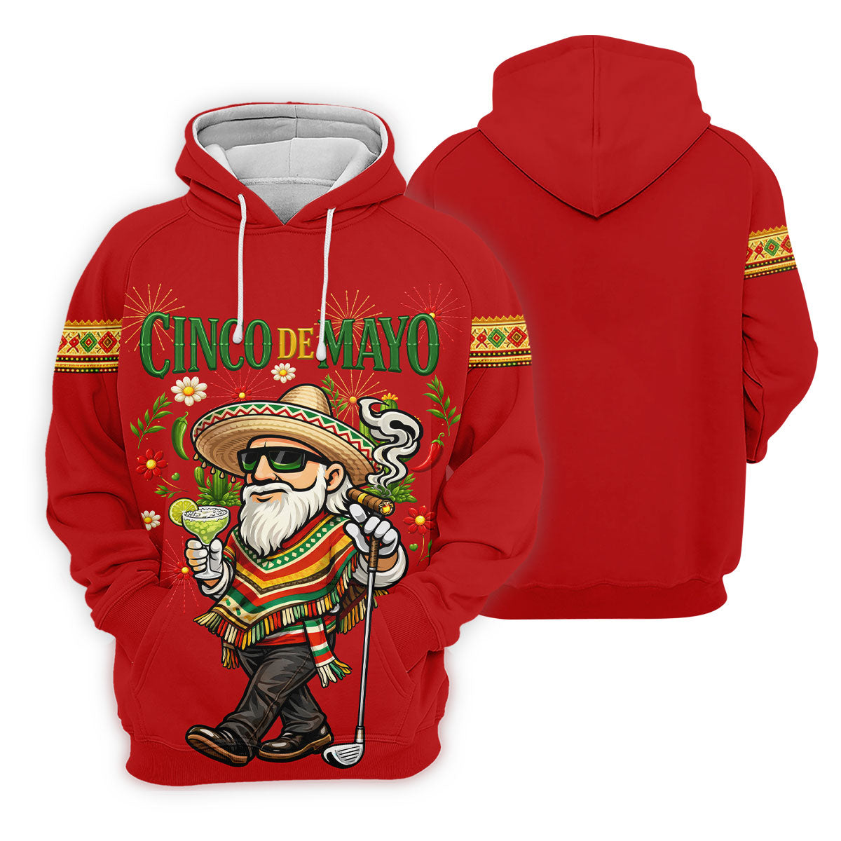 Margarita Man Cinco De Mayo Celebration Red Golf Shirt, Fiesta Theme Golf Shirt For Women