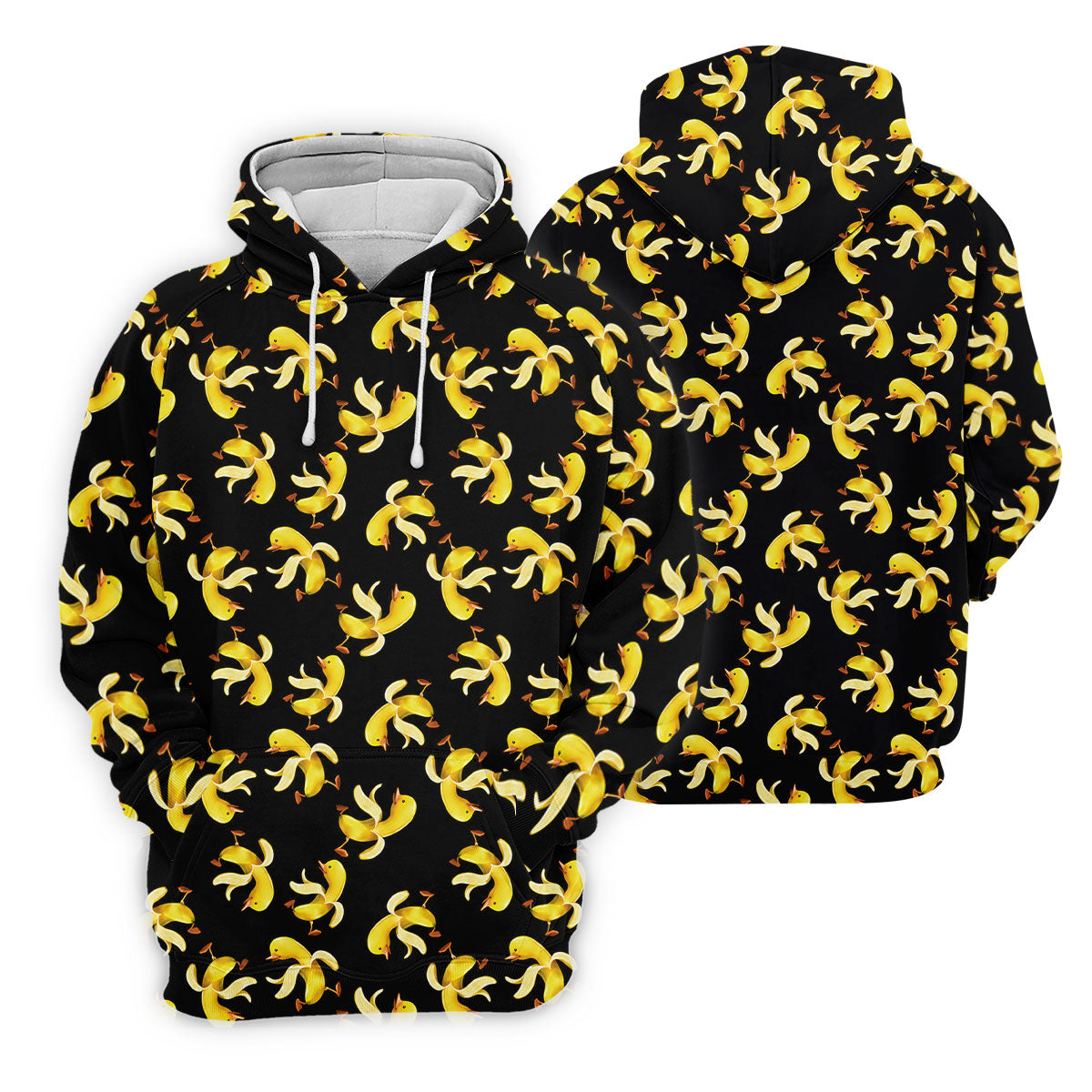 Banana Duck Hawaiian Golf Shirt, Men's Funny Golf Shirts, Polo Shirtor Men