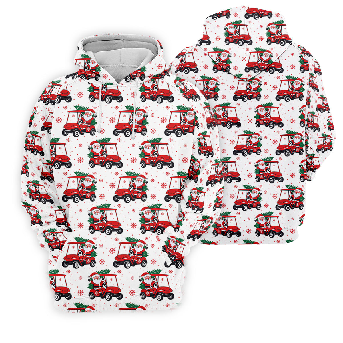 Santa Claus Golf Cart Fun Golf Shirts For Men, Christmas Golf Shirt, Polo Shirtor Men, Golf Gift For Men