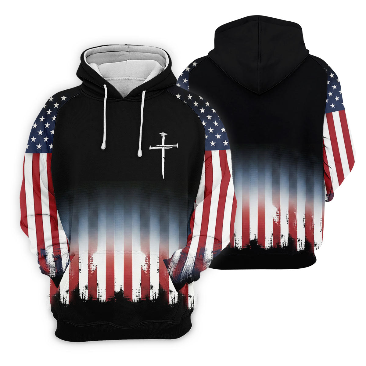 250 Years USA Anniversary 1776-2026 Ladies Golf Tops, Faith Cross Patriotic 4th Of July Golf Shirt For Women