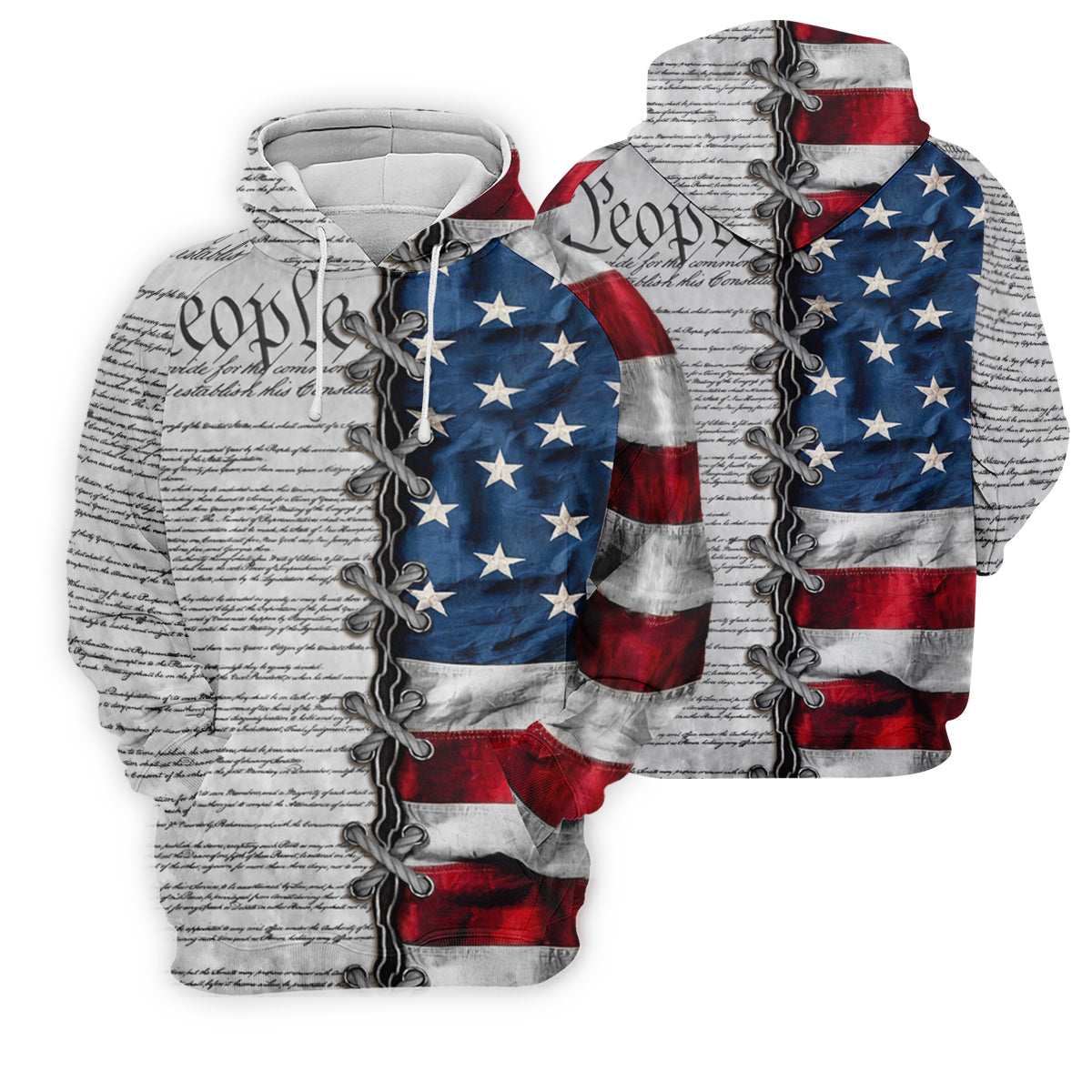 We The People Preamble Patriotic 4th Of July Grey Golf Shirt, 250th Anniversary Golf Shirts For Men