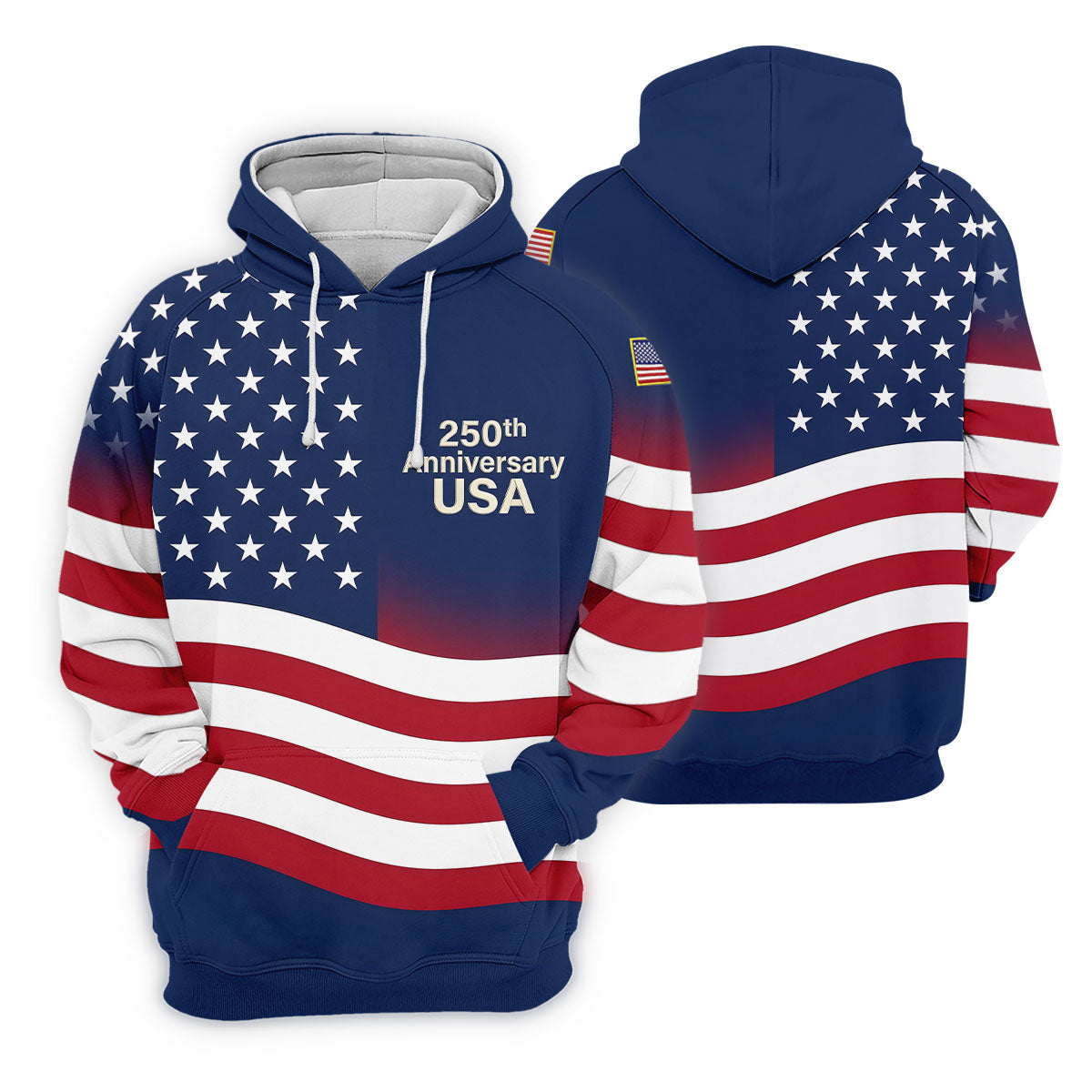250th Anniversary USA Flag Pattern 4th Of July Golf Shirt, Patriotic Golf Shirt, Golf Shirt For Women