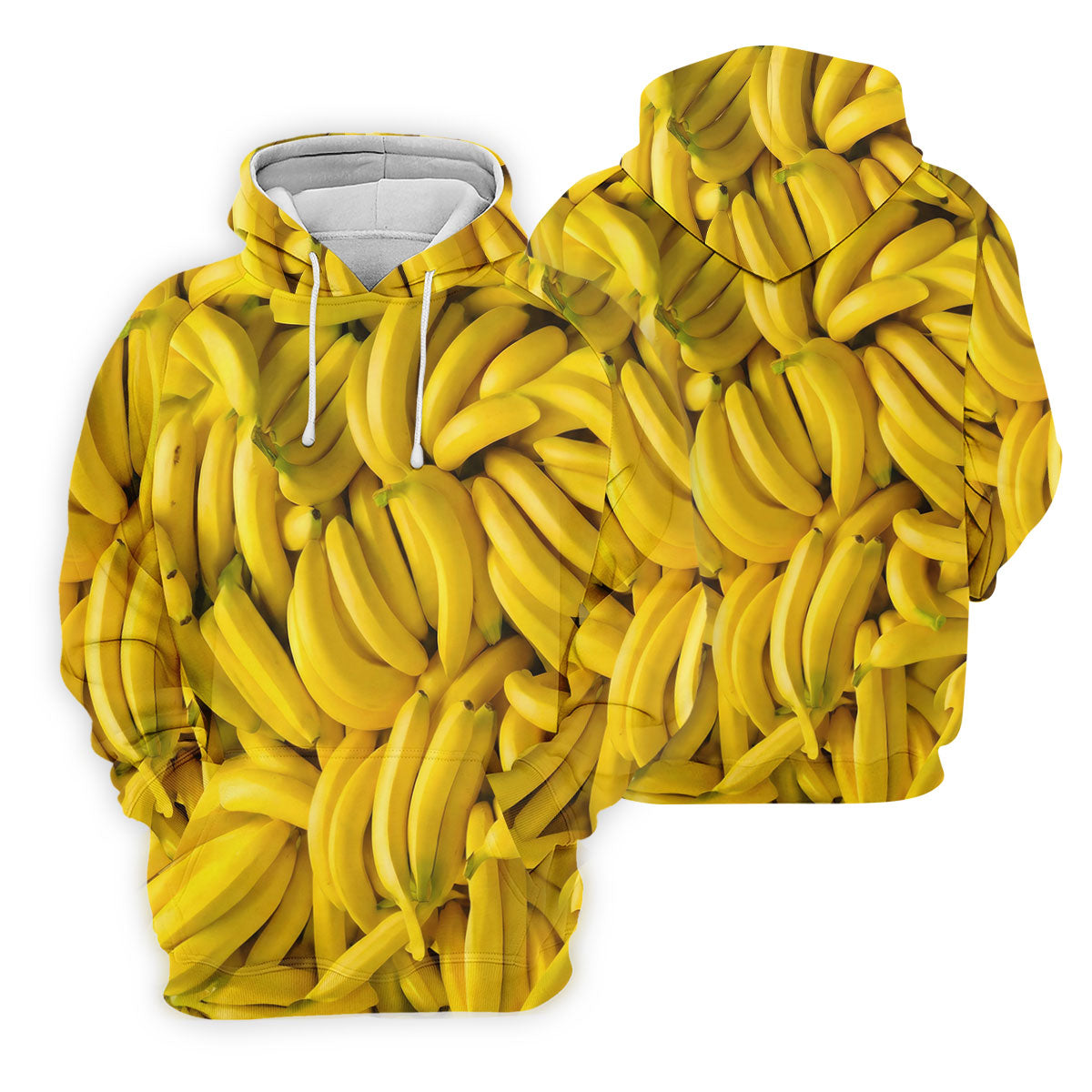Realistic Banana Print Hawaiian Golf Shirt, Golf Tops For Women, Performance Golf Shirt