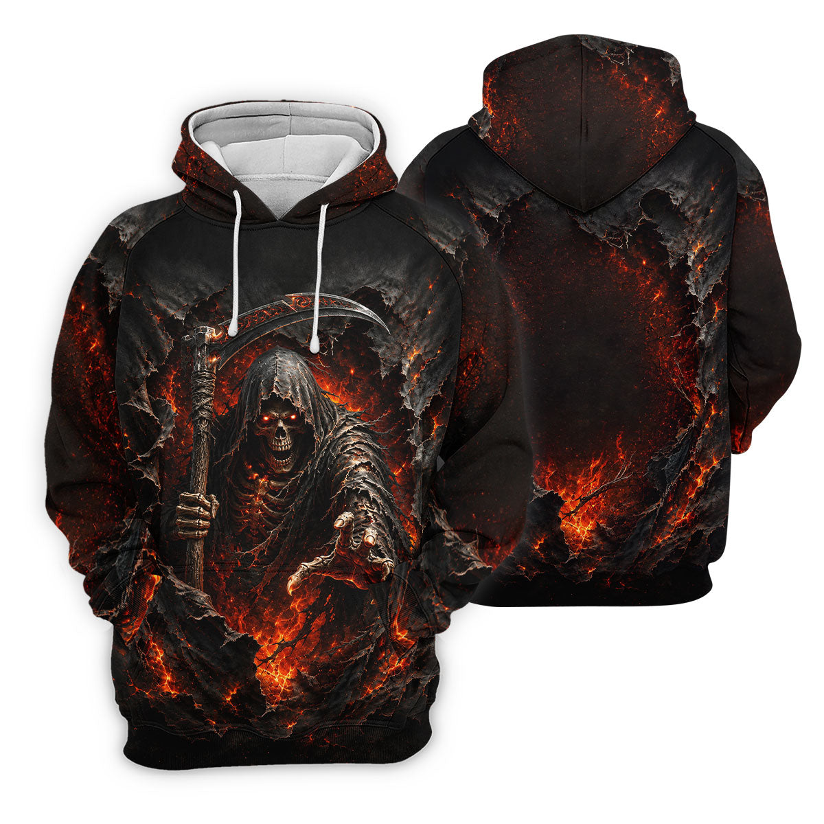 Halloween Grim Reaper Horror Character Polo Shirt, Mens Golf Shirts, Golf Apparel For Men