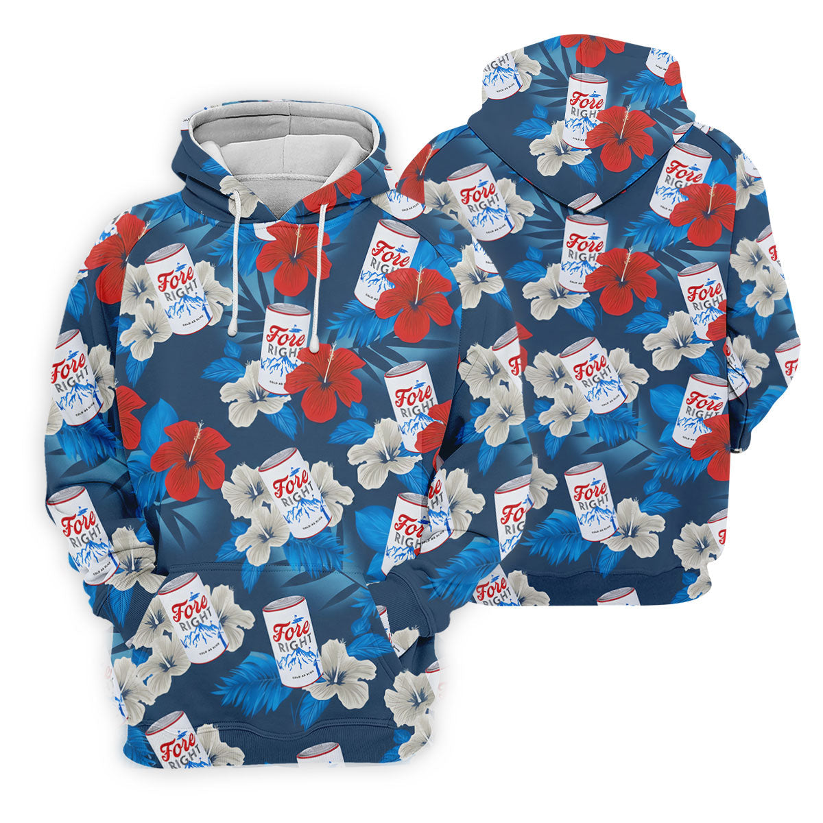Fore Right Cold As Slice Golf And Beer Tropical Floral Golf Shirt For Women, Ladies Golf Shirts