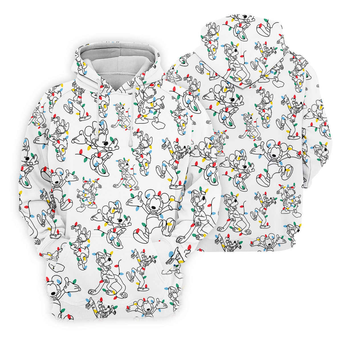 Happy Cartoon Characters Xmas Golf Shirt, Women's Golf Shirts, Golf Gifts For Women, Christmas Golf Shirt