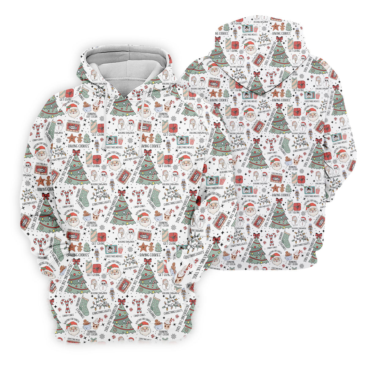 Tis The Season Santa Claus White Men's Golf Polo Shirtristmas Golf Shirt, Polo ShirtFor Men