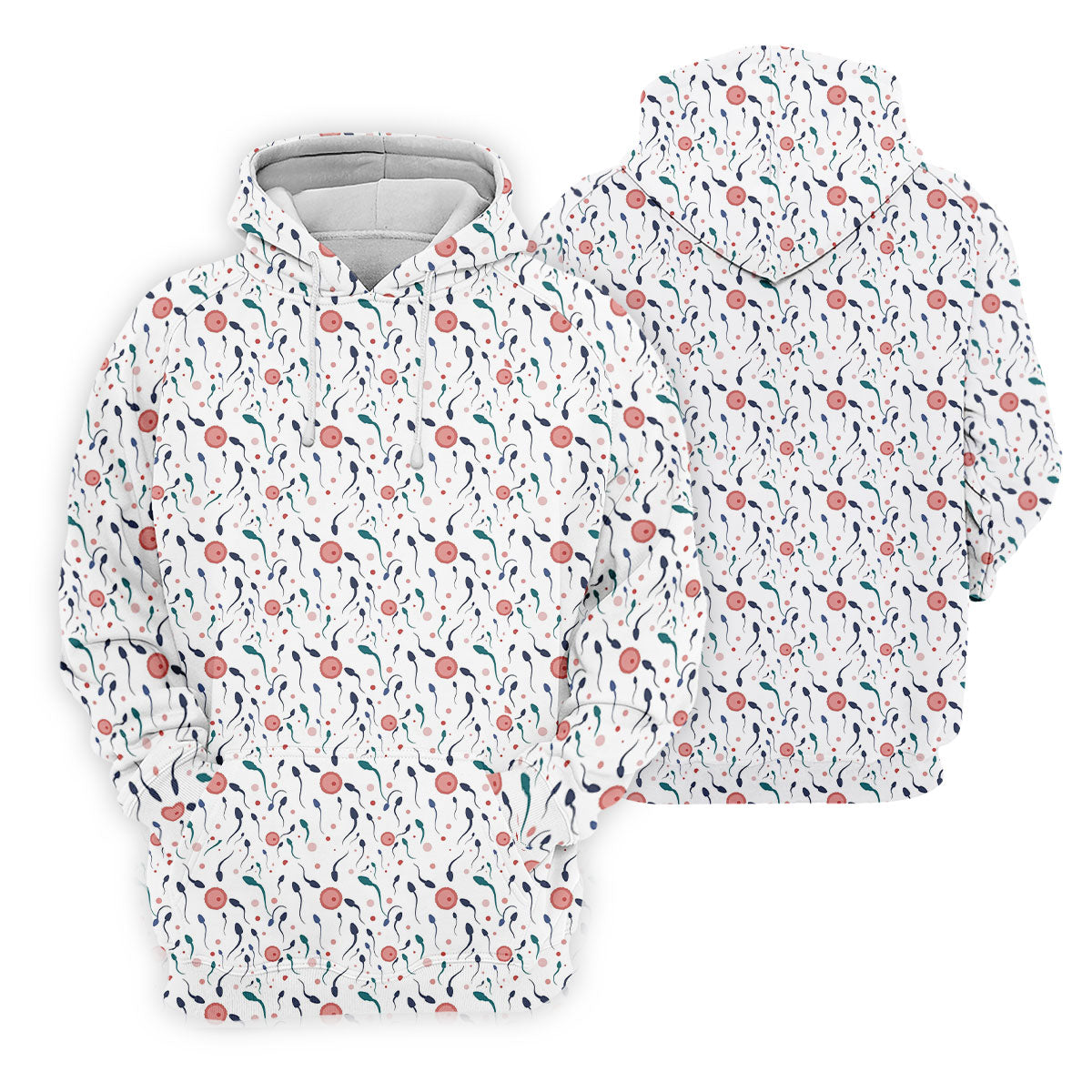 Funny Crazy Egg Fertilization White Golf Shirt, Golf Gifts For Valentine's Day, Polo ShirtFor Men