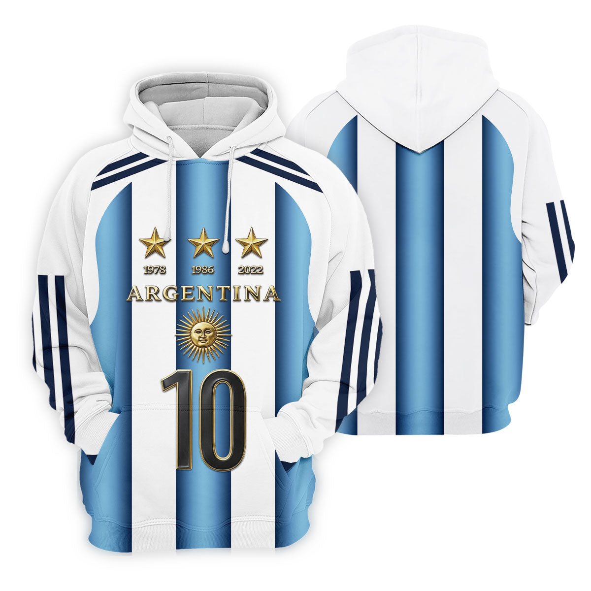 Argentina World Cup Sun Of May Golf Tops For Men, Football Theme Polo Shirtor Men
