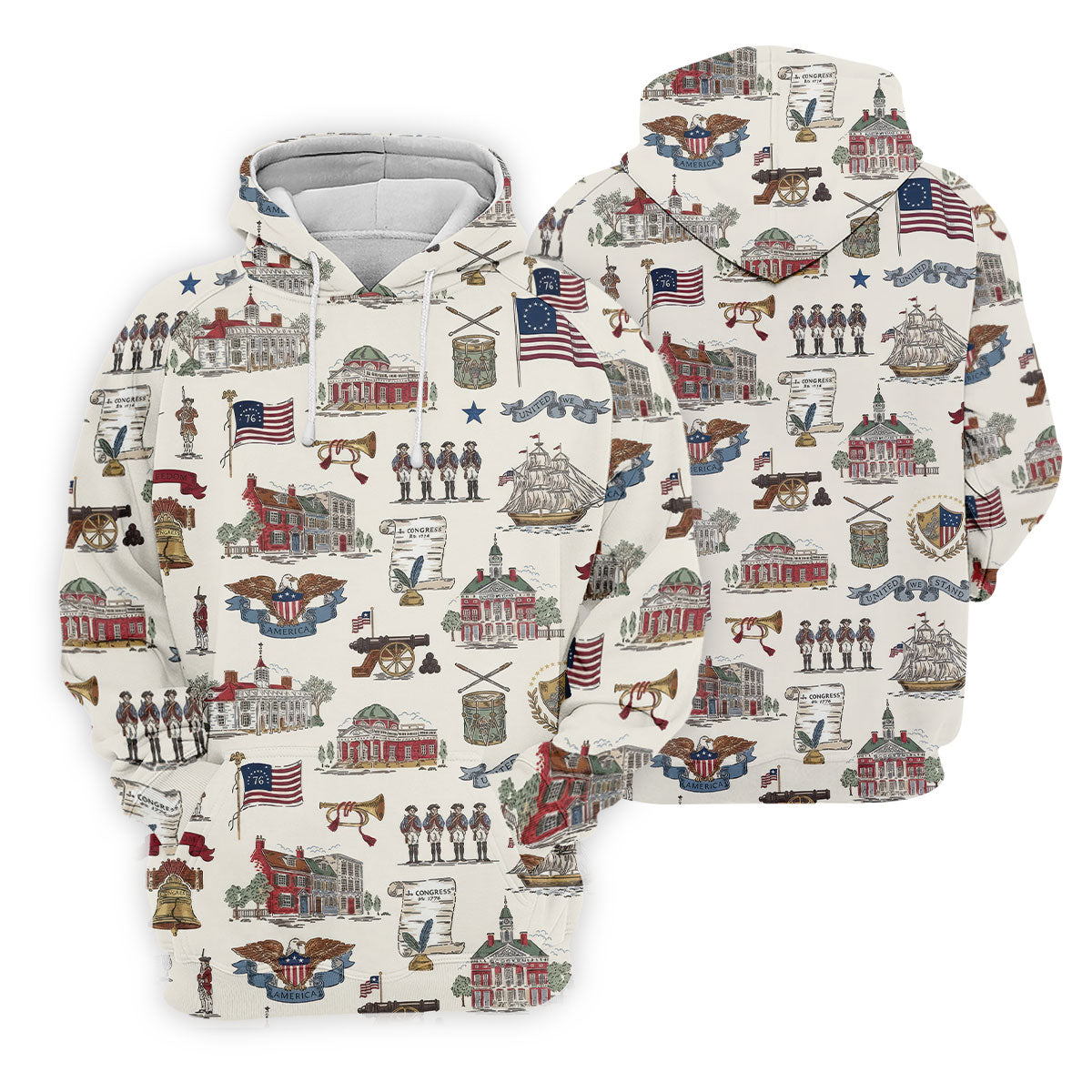 USA America Eagle Liberty Bell Flag 4th Of July Golf Shirt Patriotic Golf Shirt, Golf Shirts For Men