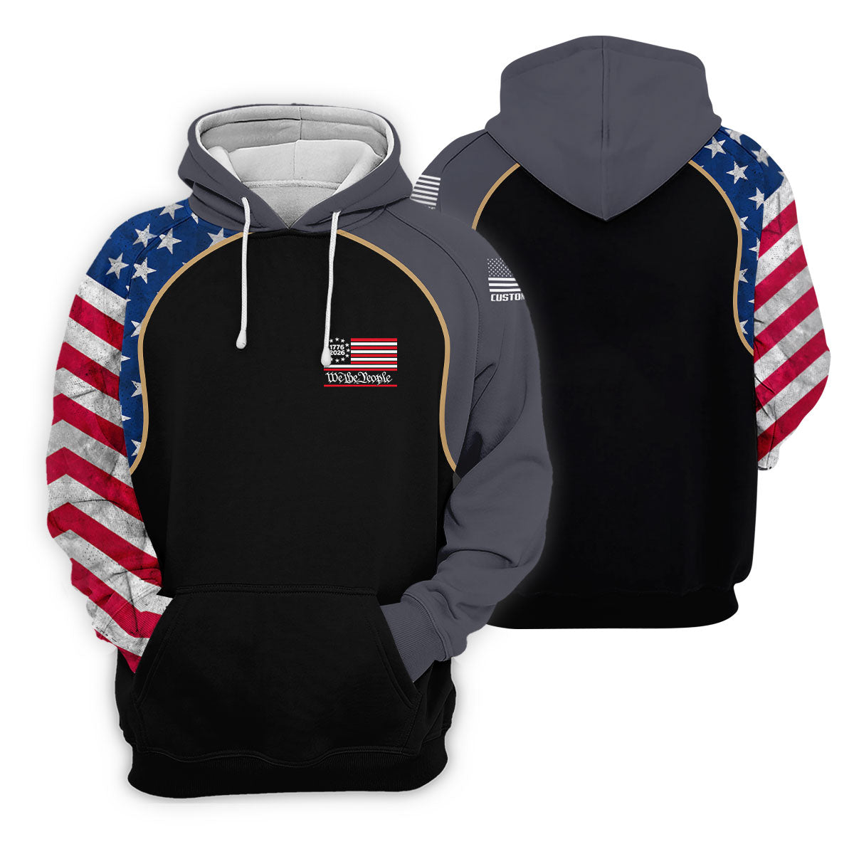 1776-2026 We The People 4th Of July Golf Shirt, Patriotic Golf Shirt, 250 Years Of America Golf Shirts For Men