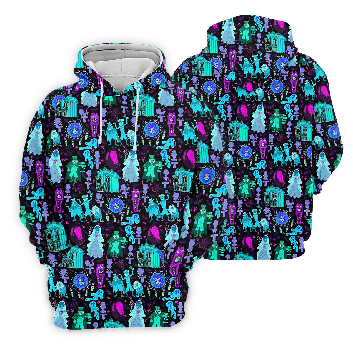 Haunted Ghost Halloween Hawaiian Golf Shirt, Women’s Golf Polo, Golf Shirts For Women