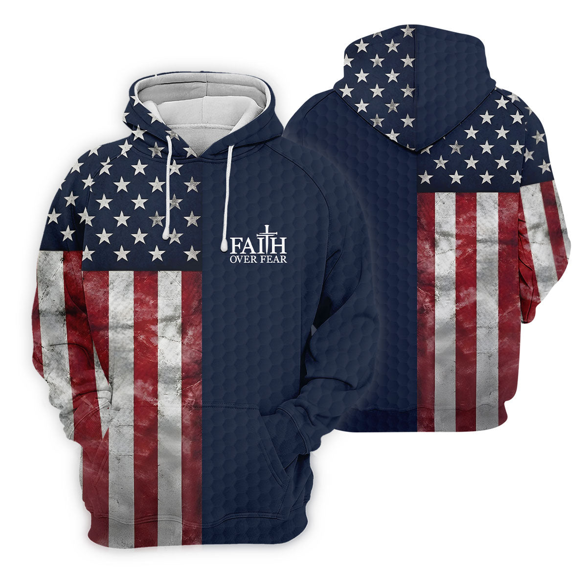 Faith Over Fear Patriotic Golf Shirt, 4th Of July Golf Shirt, 250 Celebration Golf Shirts For Men