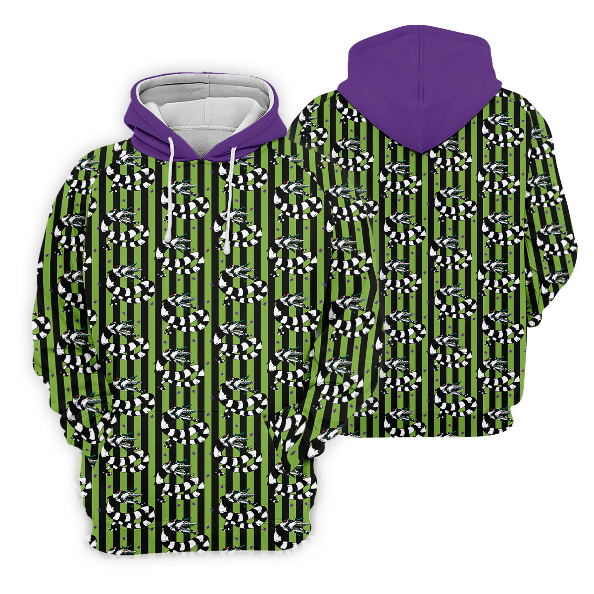 Beetle Stripe Snake Halloween Golf Polo Shirt for Women, Women's Golf Apparel, Ladies Golf Tops