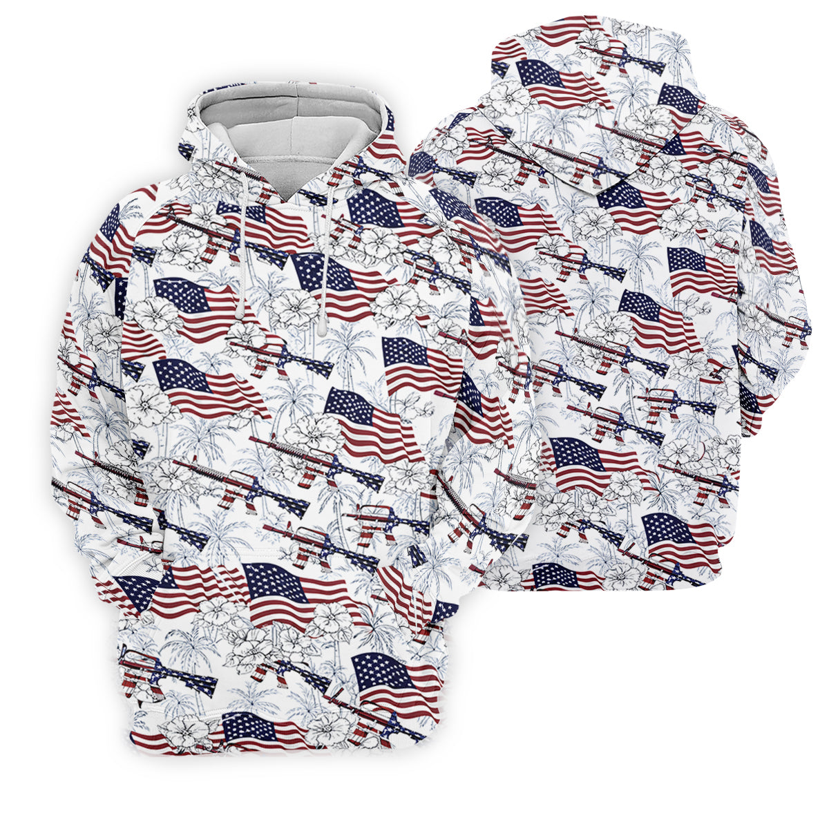 Hawaiian American Golf Tops For Men, 250th Anniversary Patriotic Golf Shirt, Polo ShirtFor Men