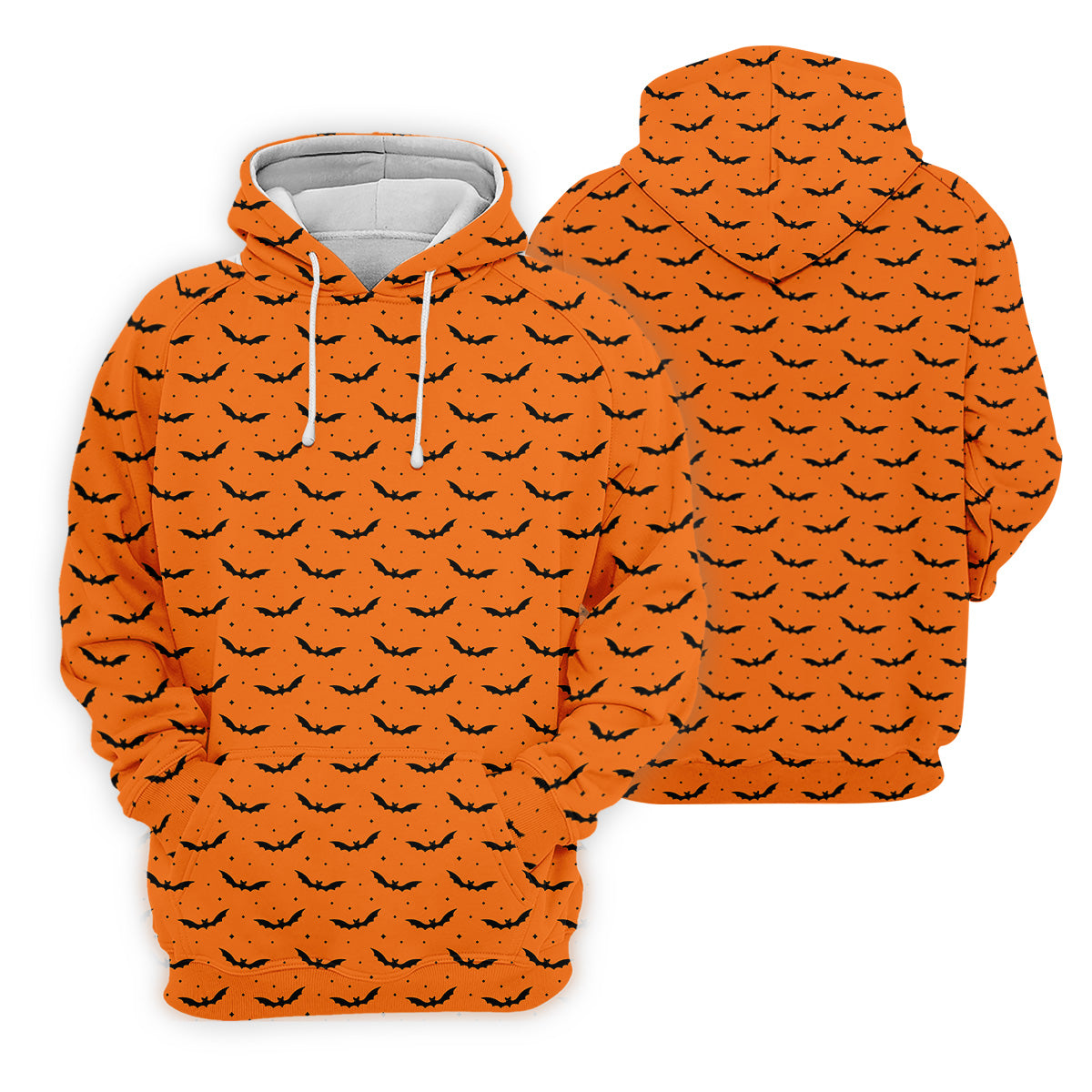 Spooky Bats Orange Halloween Golf Shirt, Polo ShirtFor Men, Golf Gift For Men, Golfing Apparel