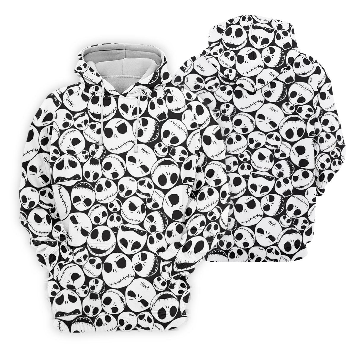 Horror Character Skull Face All Over Golf Polo Shirt, Women's Golf Apparel, Golf Shirts For Women