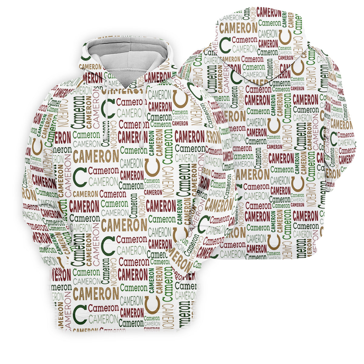 Cameron Pattern Christmas Golf Tops For Men, Christmas Golf Shirt, Men Golf Apparel