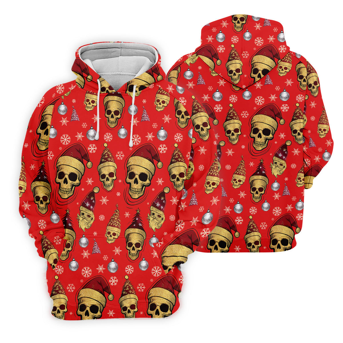 Vintage Skull Christmas Golf Shirt, Red Golf Shirt, Women's Golf Tops, Cool Golf Gift, Ladies Golf Shirts