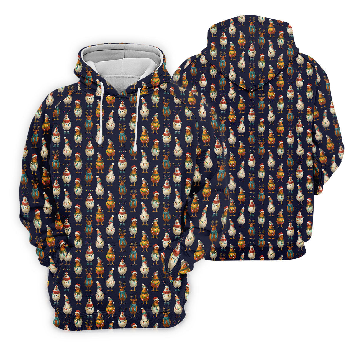 Funny Chicken Christmas Polo Shirt Unique Gift For Golfer, Ladies Golf Shirts, Golf Gifts For Women
