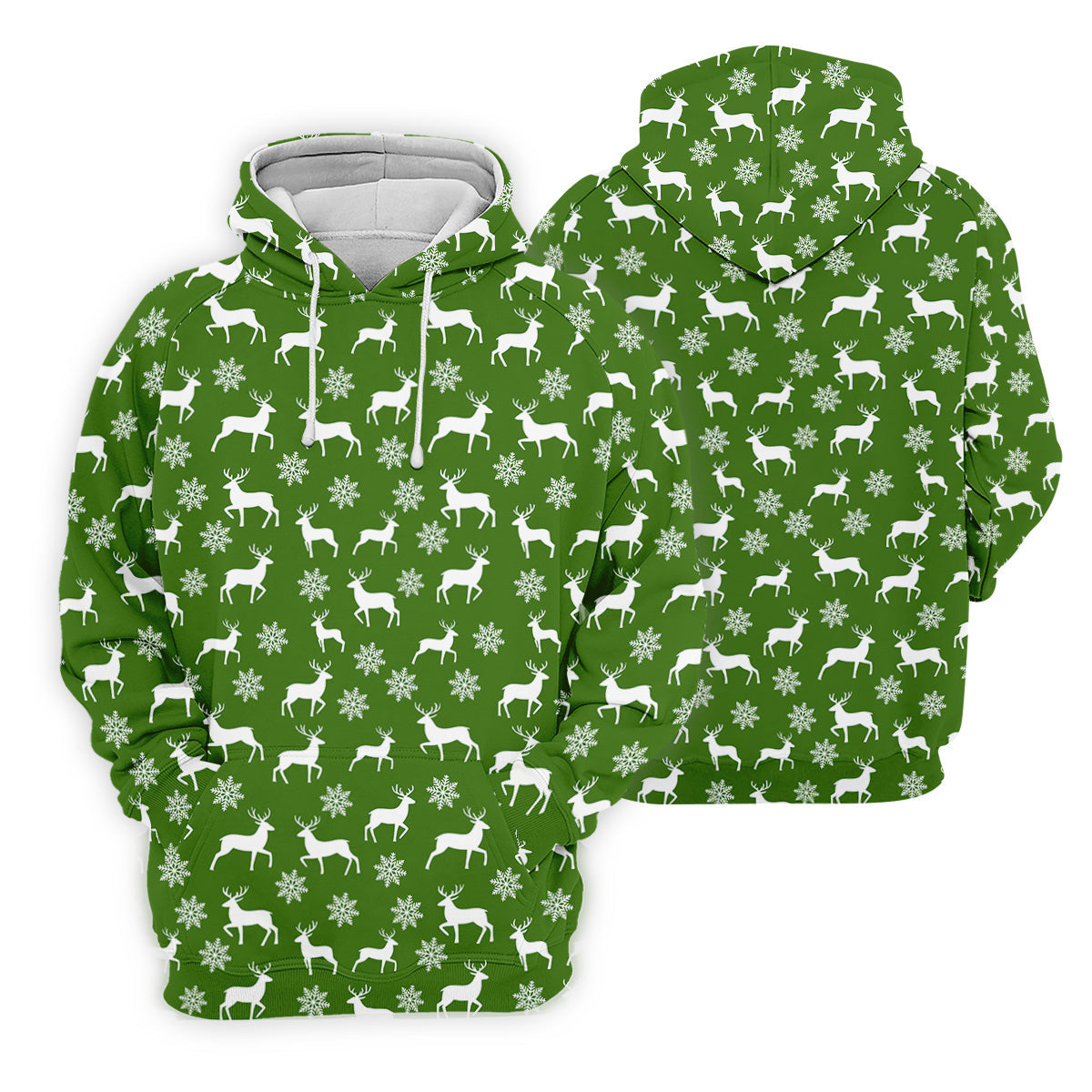 Reindeer Christmas Green Golf Shirt, Christmas Golf Shirt, Golf Shirt For Women, Ladies Golf Polos