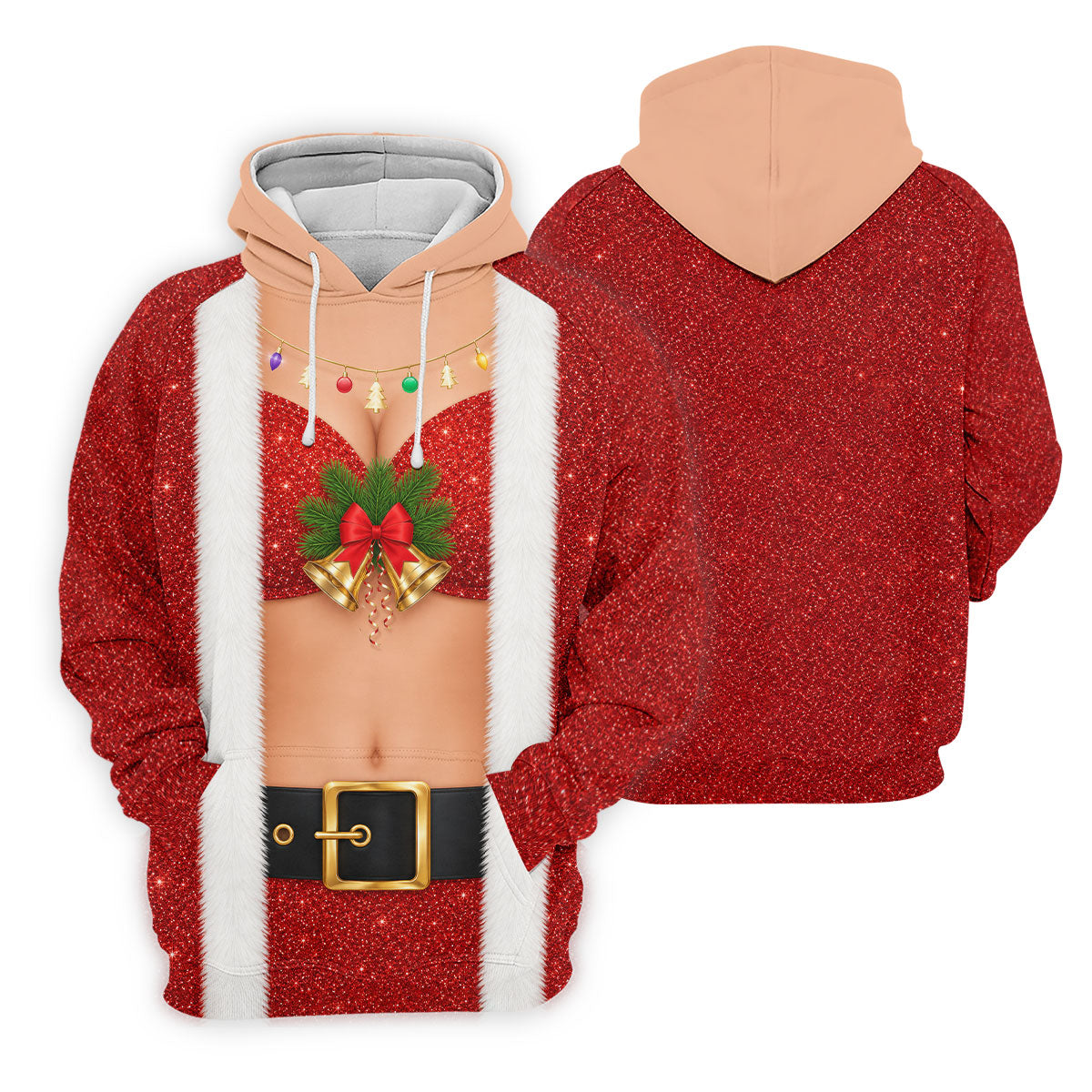 Men's Funny Mrs Claus Costume Golf Shirt, Christmas Golf Shirt, Golf Apparel For Men