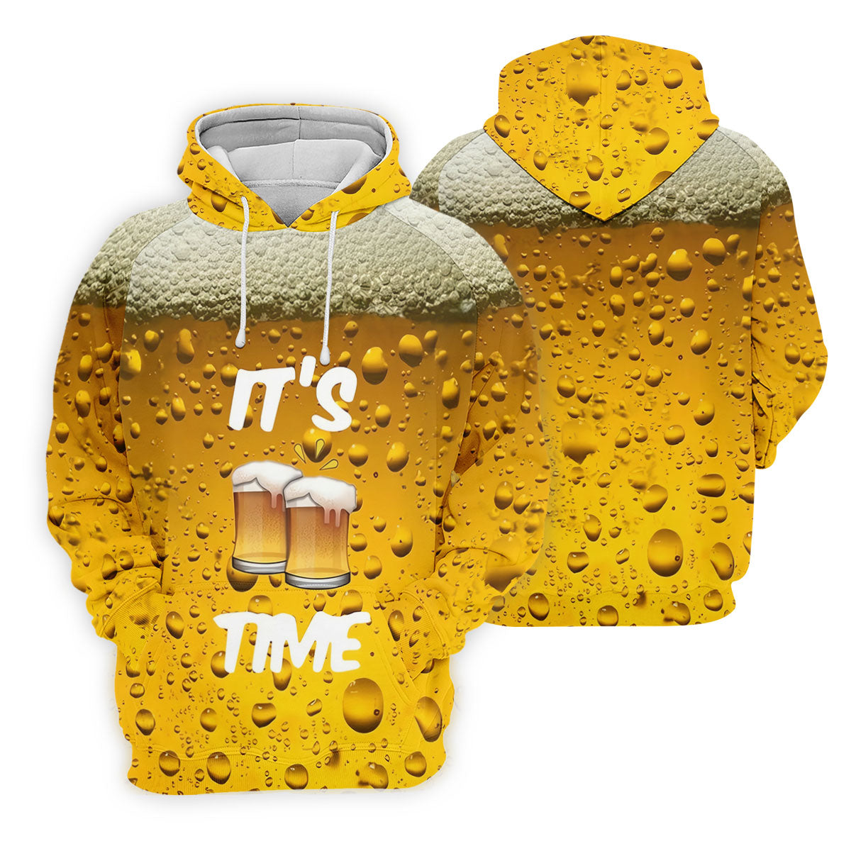 It's Time Golf And Beer Men's Funny Golf Shirts, Hawaiian Golf Shirt, Polo Shirtor Men