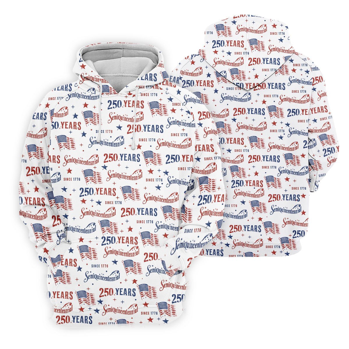 Semiquincentennial 250 Years Since 1776 Golf Tops For Men, 4th Of July Patriotic Golf Shirts For Men