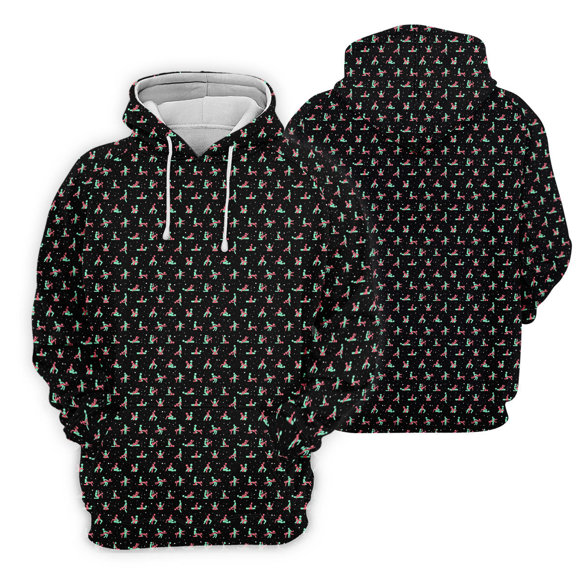 Naughty Couple Snow Pattern Christmas Golf Shirt, Fun Golf Shirts For Men, Golf Gift For Him, Polo ShirtFor Men