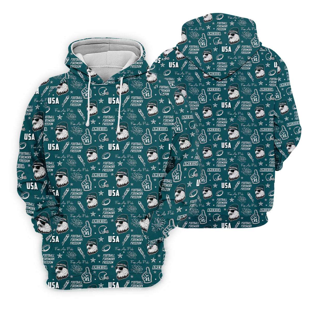 Swoop Eagle Midnight Green Sport Polo, American Football League Gift Ideas For Football Fans