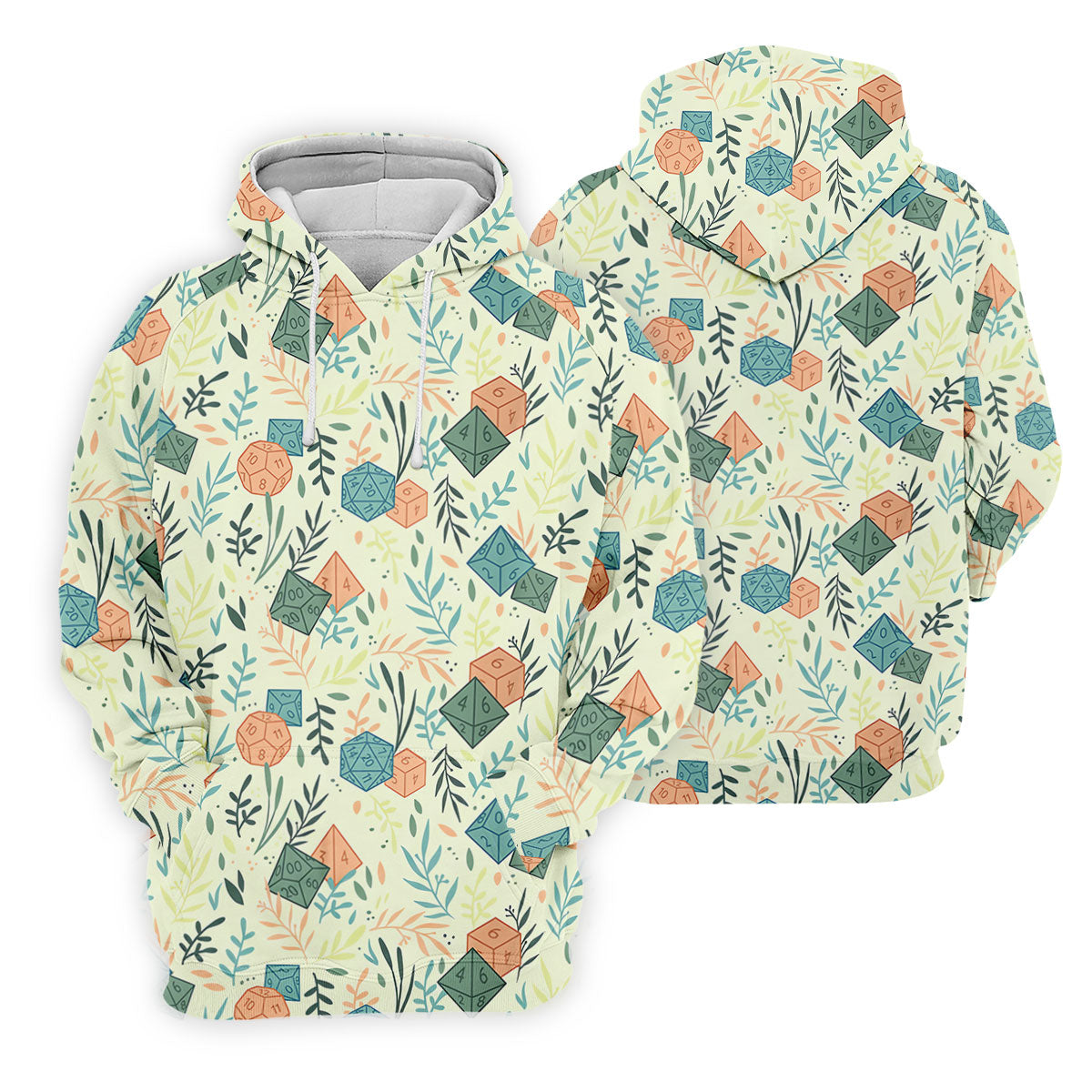 Polyhedral Dice Dragon Game Tropical Vibe Golf Tops For Men, Polo ShirtFor Men, Golf Shirts For Men