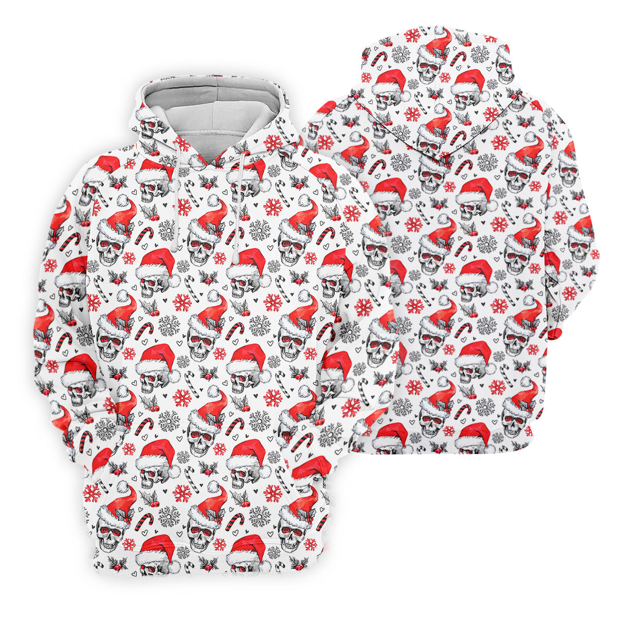 Skull Christmas Women's Golf Shirts, Funny Horror Ladies Golf Tops, Christmas Golf Shirt, Golfing Apparel