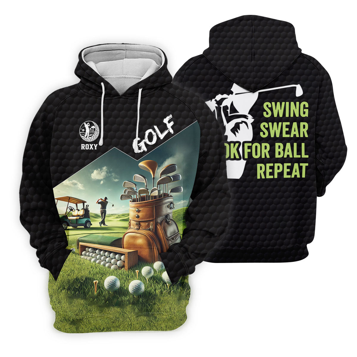 Swing Swear Look For Ball Repeat Funny Golf Shirt, Custom Golf Shirts, Golf Shirt For Women