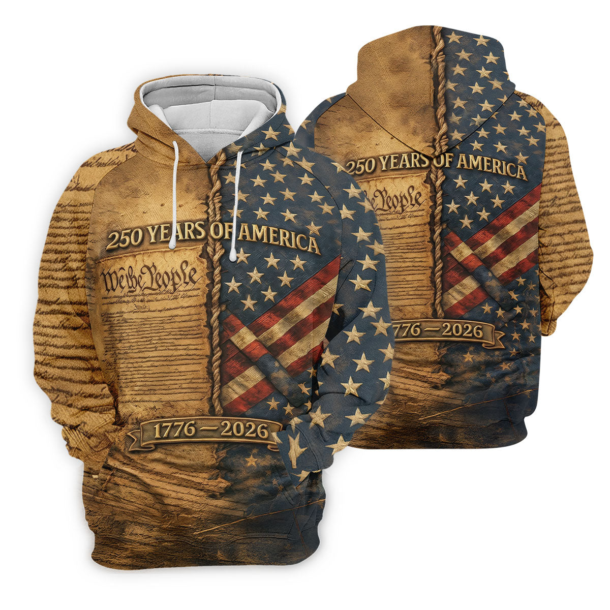 We The People 250 Years Of America 1776-2026 4th Of July Golf Shirt, Retro Golf Shirt, Golf Shirts For Men