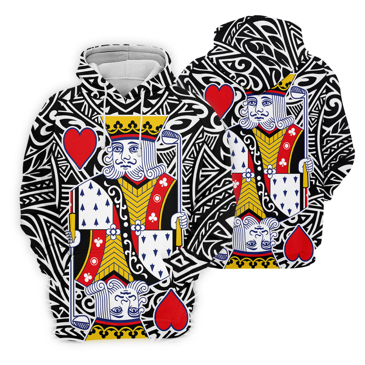 King Of Hearts Playing Card Women's Golf Shirt, Golf Top For Women
