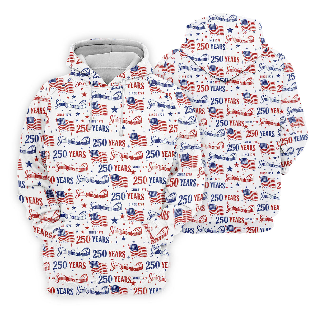 Semiquincentennial 250 Years Distressed American Flag Golf Shirt, Patriotic 4th Of July Golf Shirts For Men