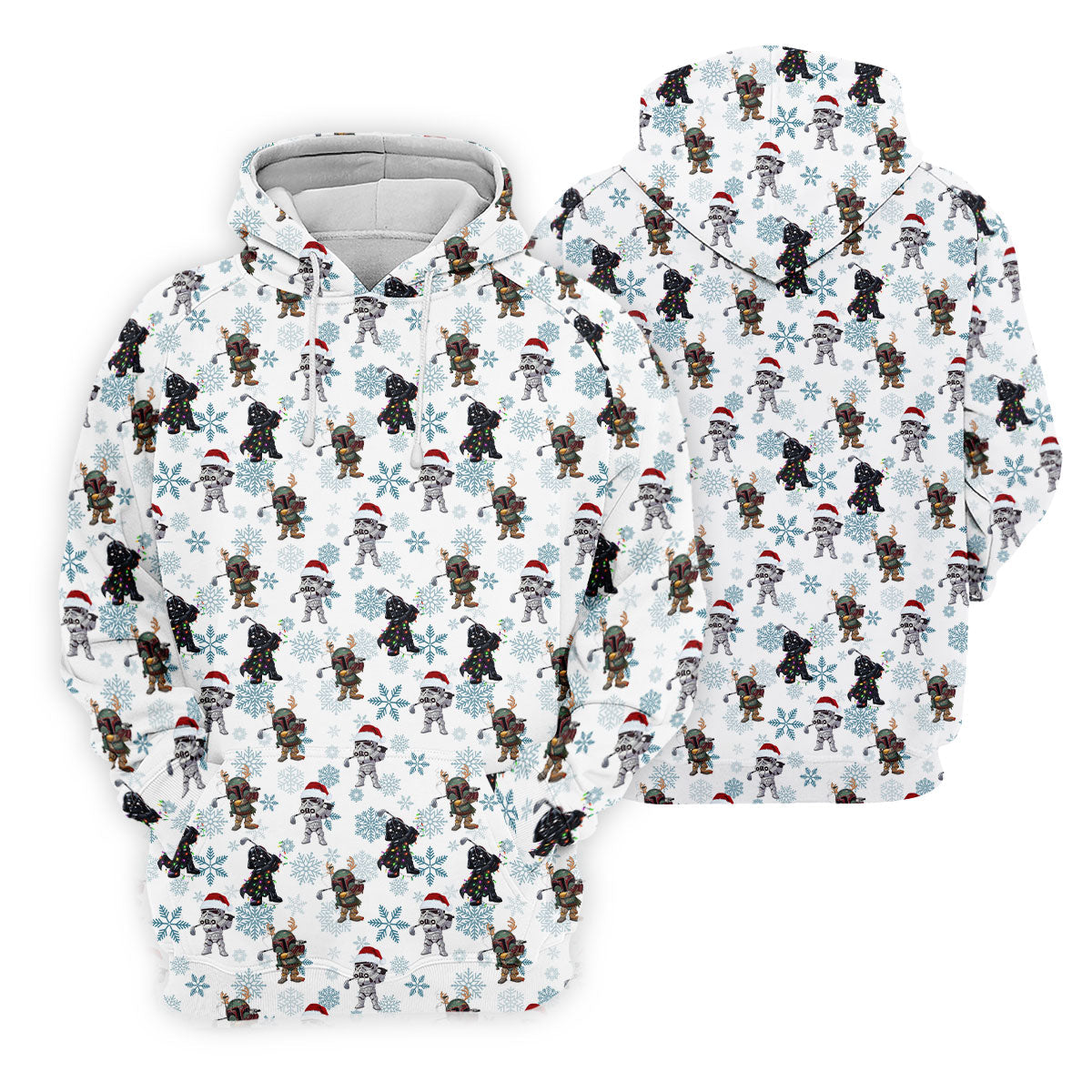 Christmas Space Characters Pattern Polo Shirt, Golf Shirts For Women, Women’s Golf Apparel