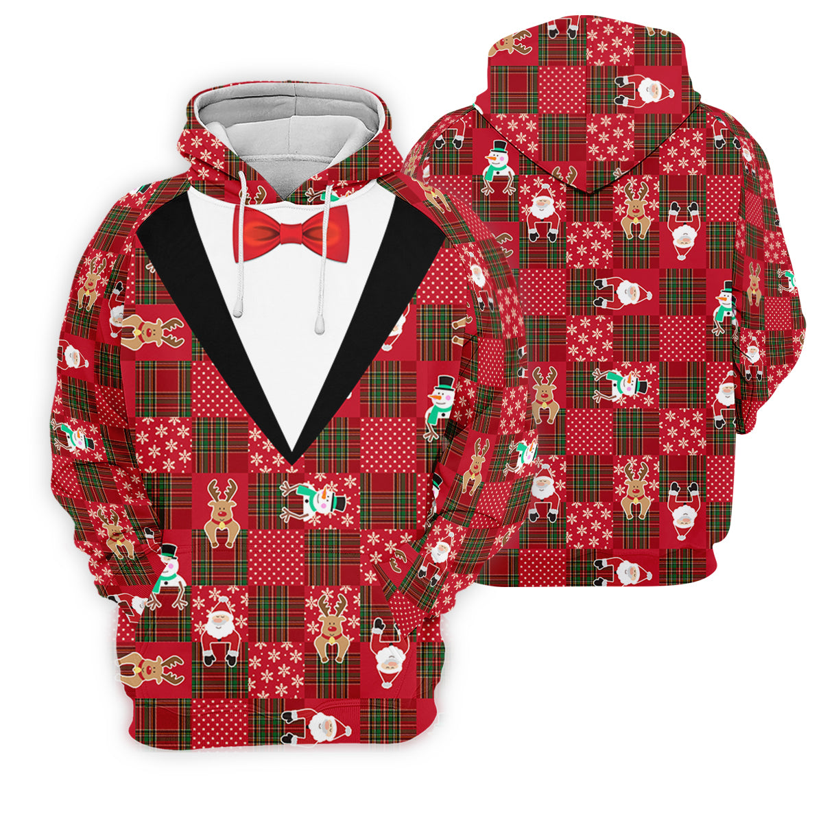 Red Plaid Funny Holiday Vintage Print Women Golf Top, Christmas Golf Shirt, Ladies Golf Tops