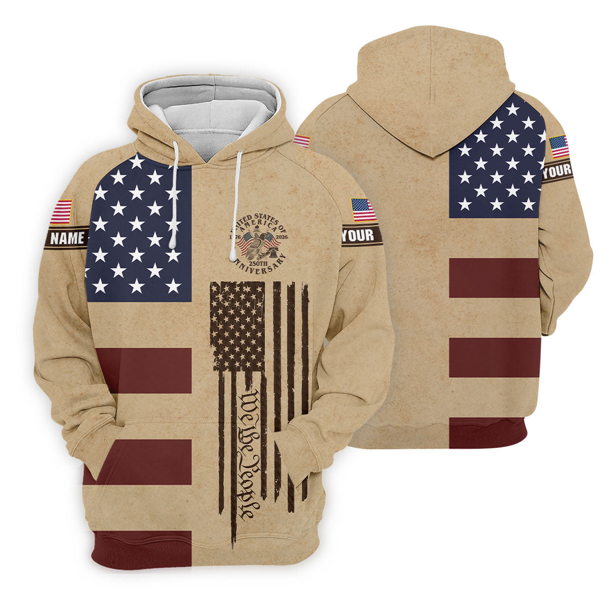 We The People 250th Anniversary Retro Golf Shirt, Patriotic 4th Of July Golf Shirt For Women