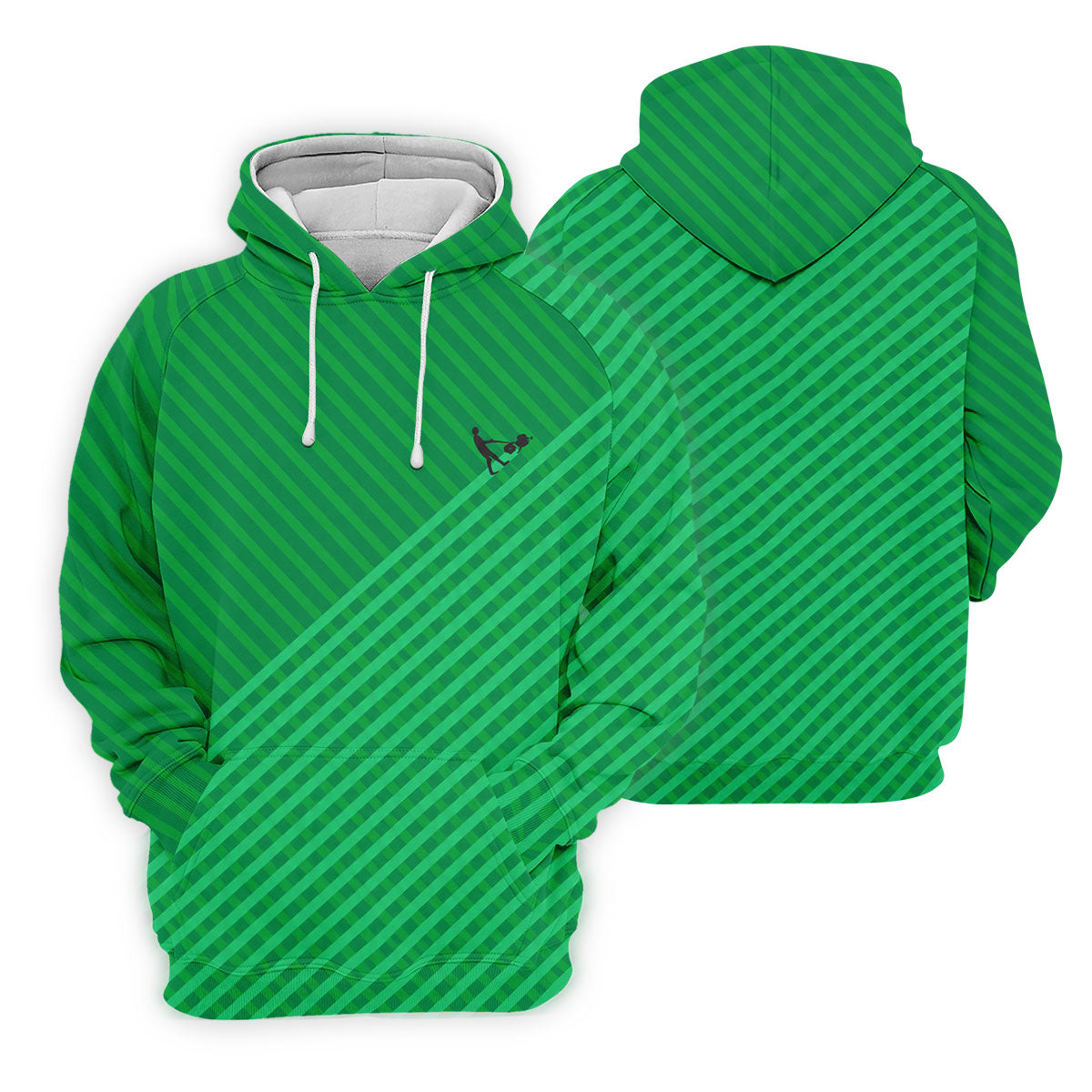 Lawn Mower Green Cross Stripe Father's Day Golf Shirt, Polo Shirt Men, Golf Gift For Dad