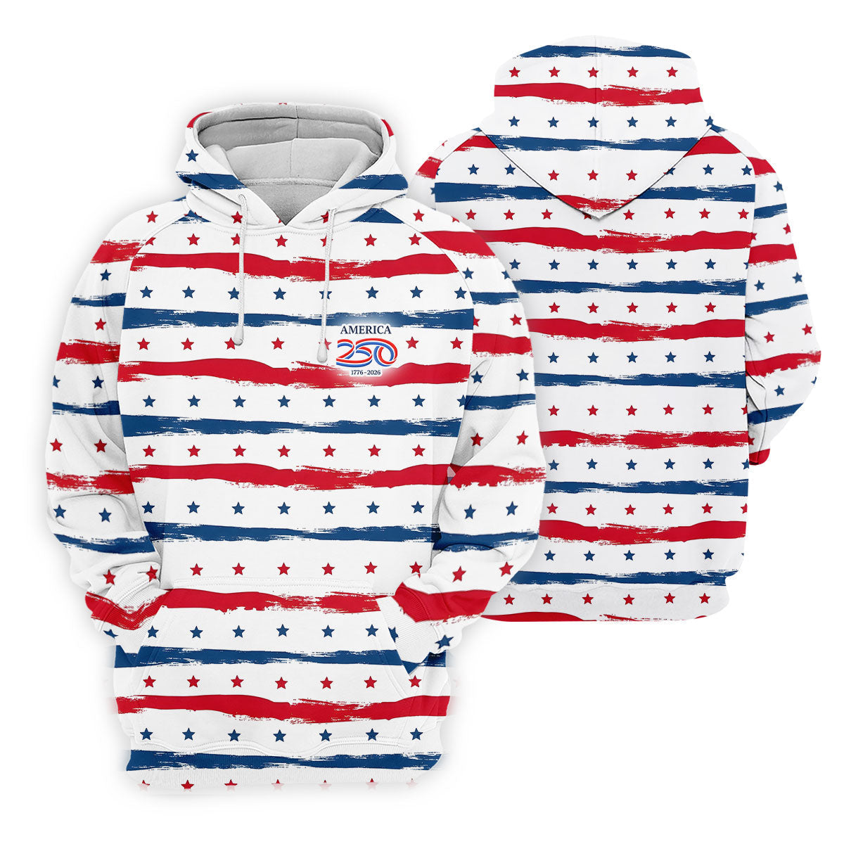 America 250 Red White Blue Stars And Stripes Golf Tops For Men, Patriotic 4th Of July Golf Shirts For Men