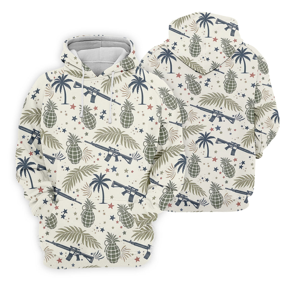 Pineapple Grenade 250 Years Tropical Theme Retro Golf Shirt, Patriotic 4th Of July Polo Shirtor Men